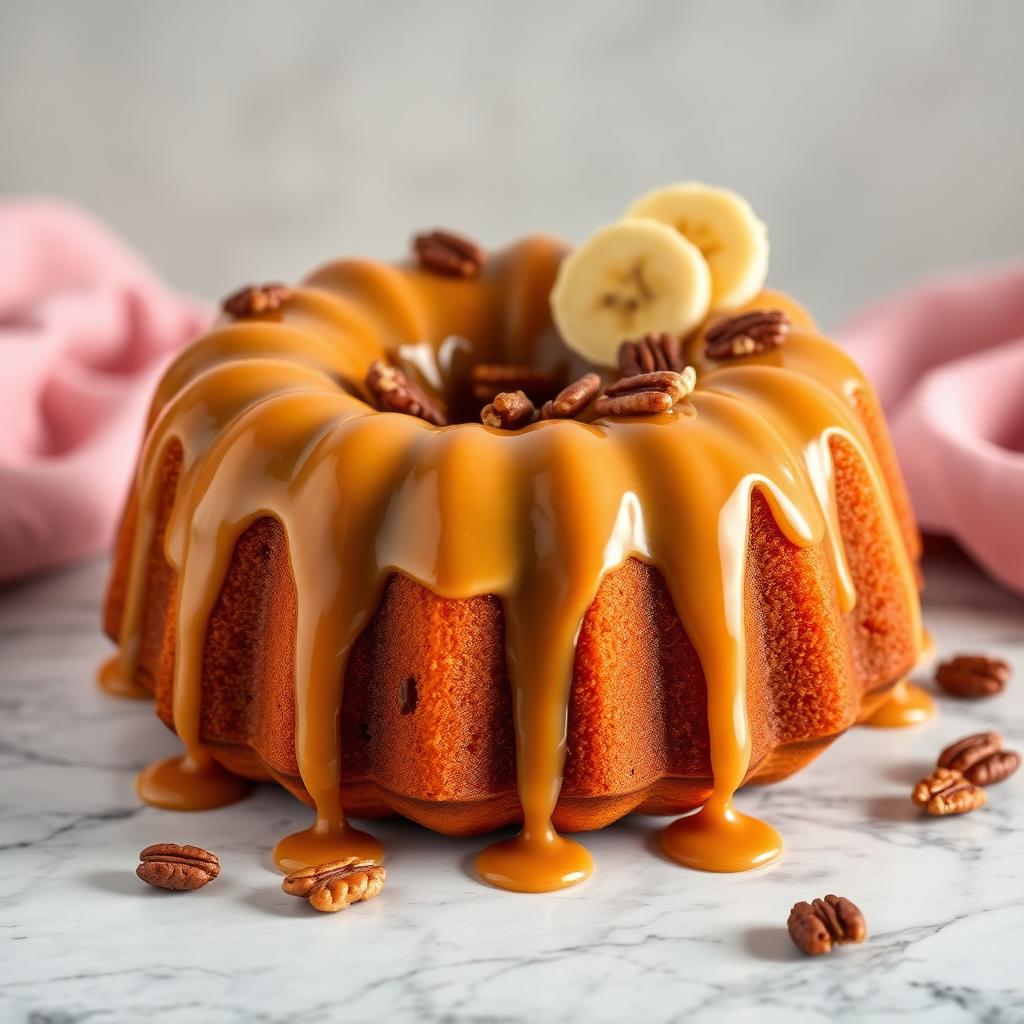 Banana Nut Bliss bundt cake