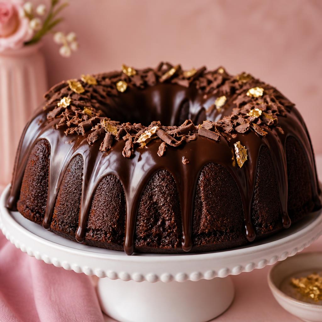 Chocolate Ganache bundt cake