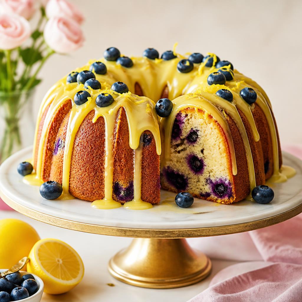 Lemon Blueberry bundt cake